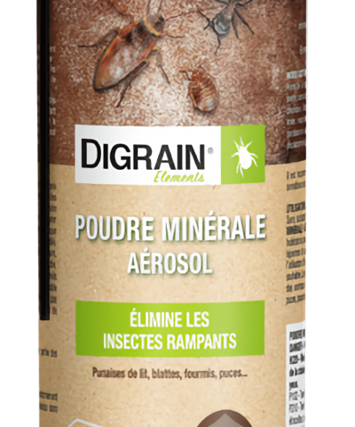 Digrain - Poudre minérale aérosol spéciale insectes