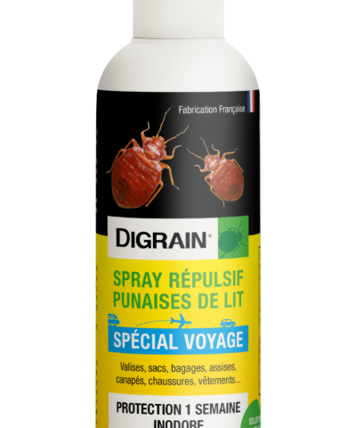 Digrain - Spray répulsif punaises de lit spécial voyage