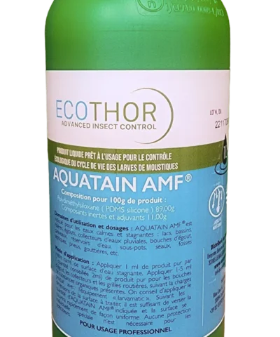 Aquatain AMF : larvicide écologique contre les moustiques. Solution pour eaux stagnantes. Efficace et facile d'utilisation.